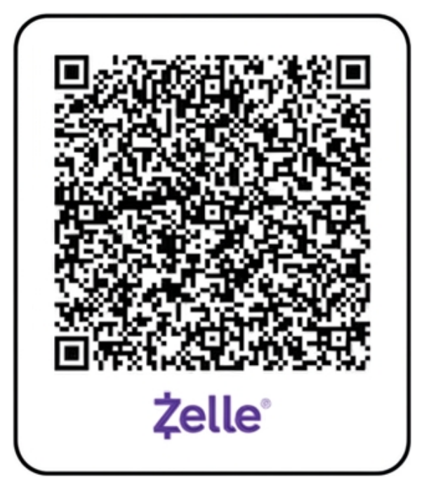 Zelle QR code to send a gift to Aaron